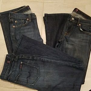 3 pair of 7 of all mankind. Size 12 kids